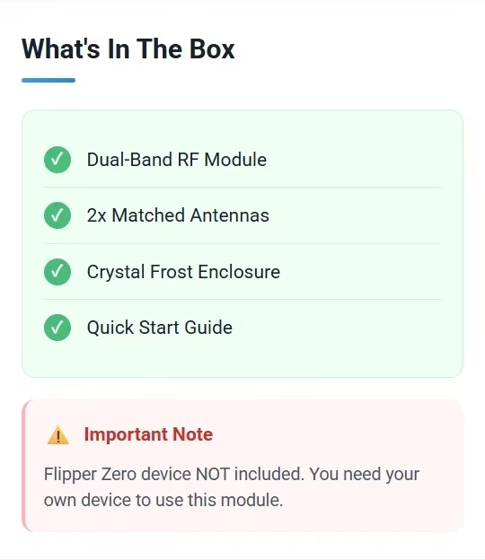 Flipper Zero NRF24 + CC1101 RF Devboard, PINGEQUA RF Lab App-Ready, 2.4GHz & 433MHz, High Performance, Auto-Switch 1 sold