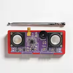 TEA5767 FM Stereo Radio Module for Flipper Zero Receiver Expansion Board with Dual Speakers & Telescopic Antenna Plug-and-Play A