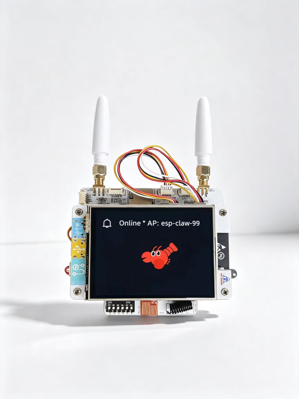 NM-CYD-ESP-Claw-C5 New AI Agent Board with 2.8″ TFT LCD Touchscreen with ESP32-C5 Support NM-RF-HAT Dual Band WiFi IoT Mainboard