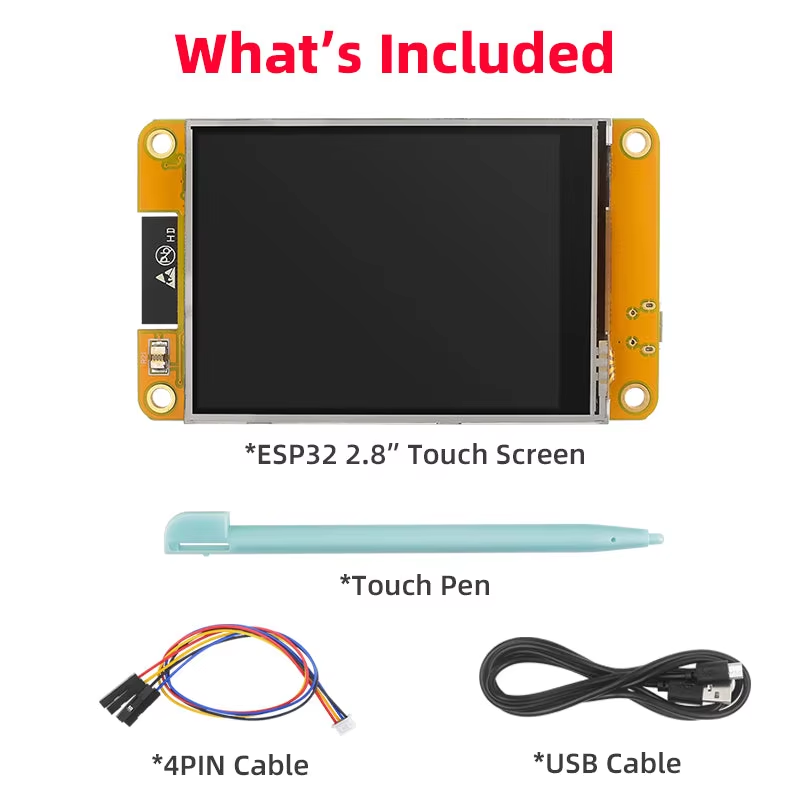 NM-CYD-ESP-Claw-C5 New AI Agent Board with 2.8″ TFT LCD Touchscreen with ESP32-C5 Support NM-RF-HAT Dual Band WiFi IoT Mainboard