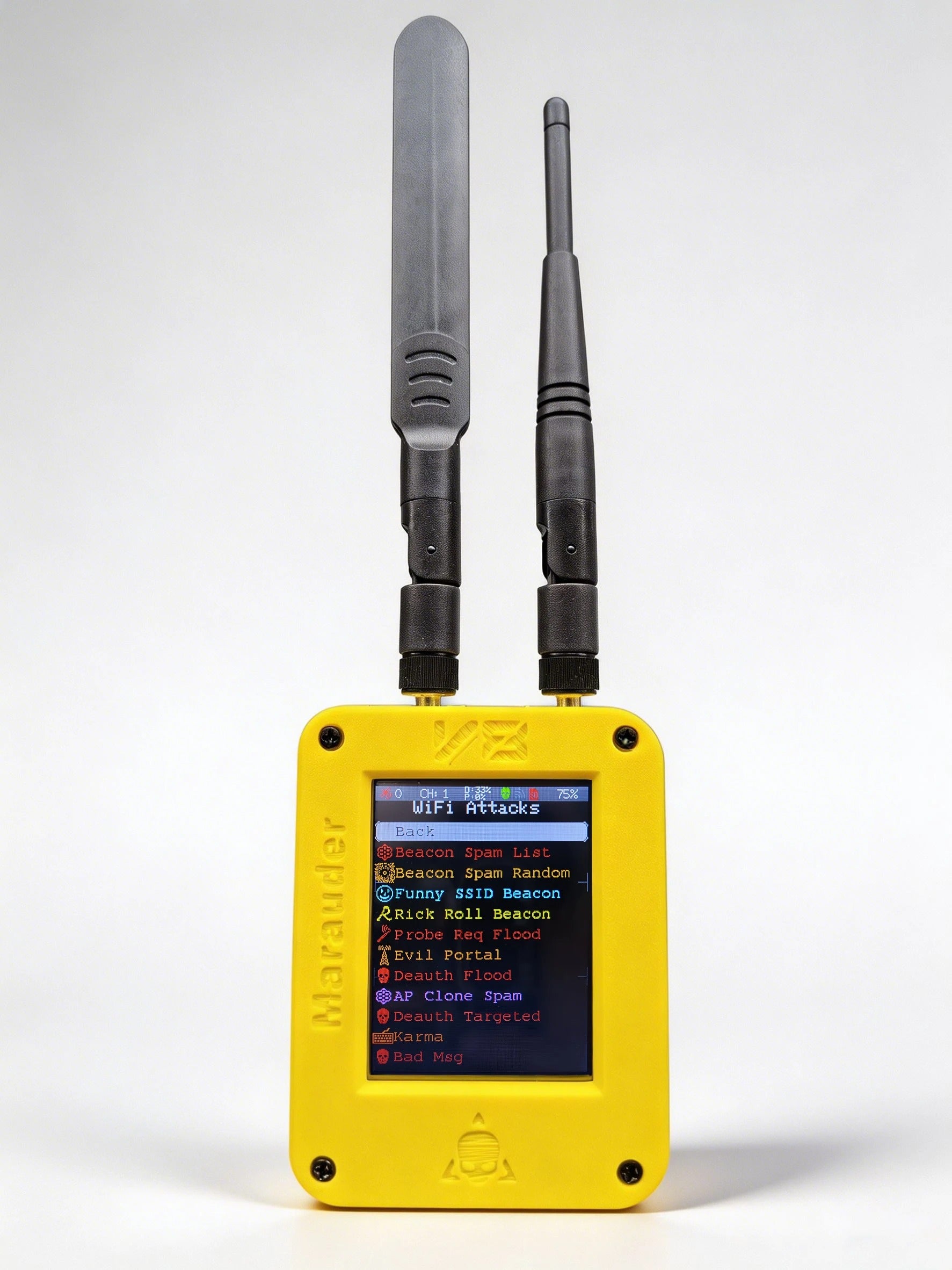 ESP32 Marauder V8 Ultimate Version 2.8 Inch Touch Display Dual Band WiFi Bluetooth GPS Support 2.4G & 5G Signal Wireless Tool