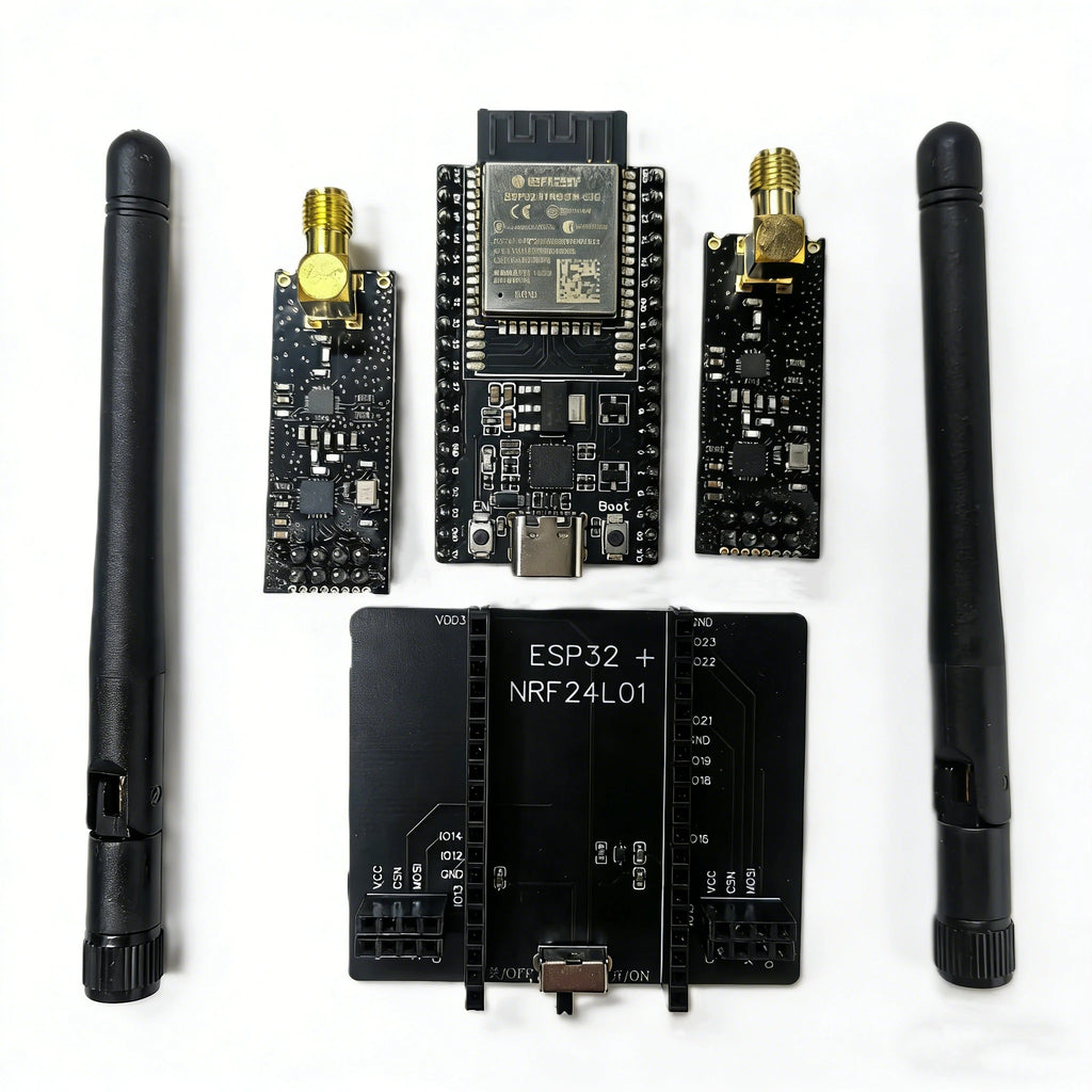 Bluetooth Blocker New ESP32 DevKitC + NRF24L01 PA LNA 2.4GHz Module Development Board Su ...