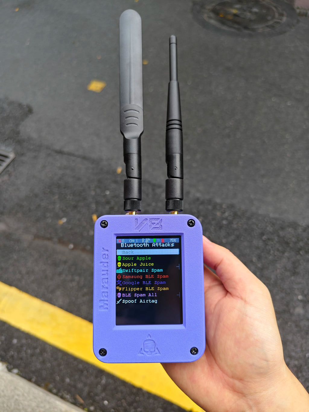 ESP32 Marauder V8 Ultimate Version 2.8 Inch Touch Display Dual Band WiFi Bluetooth GPS Support 2.4G & 5G Signal Wireless Tool