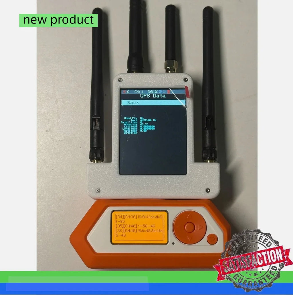Flipper Zero5G-Ver External Module Kit 433MHz RF ESP32C5 GPS Modules with 2.8" Screen st45