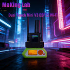 Flipper Zero Dual Touch Mini V3 3-in-1 ESP32 Wi-Fi Board Built-in GPS Module & Screen by AWOK