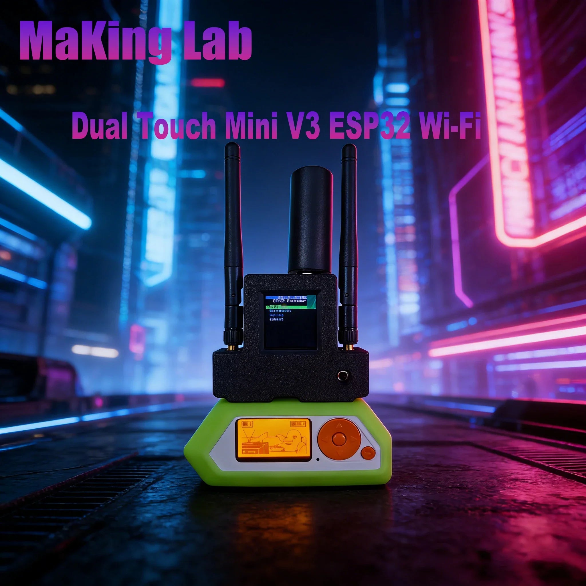 Flipper Zero Dual Touch Mini V3 3-in-1 ESP32 Wi-Fi Board Built-in GPS Module & Screen by AWOK